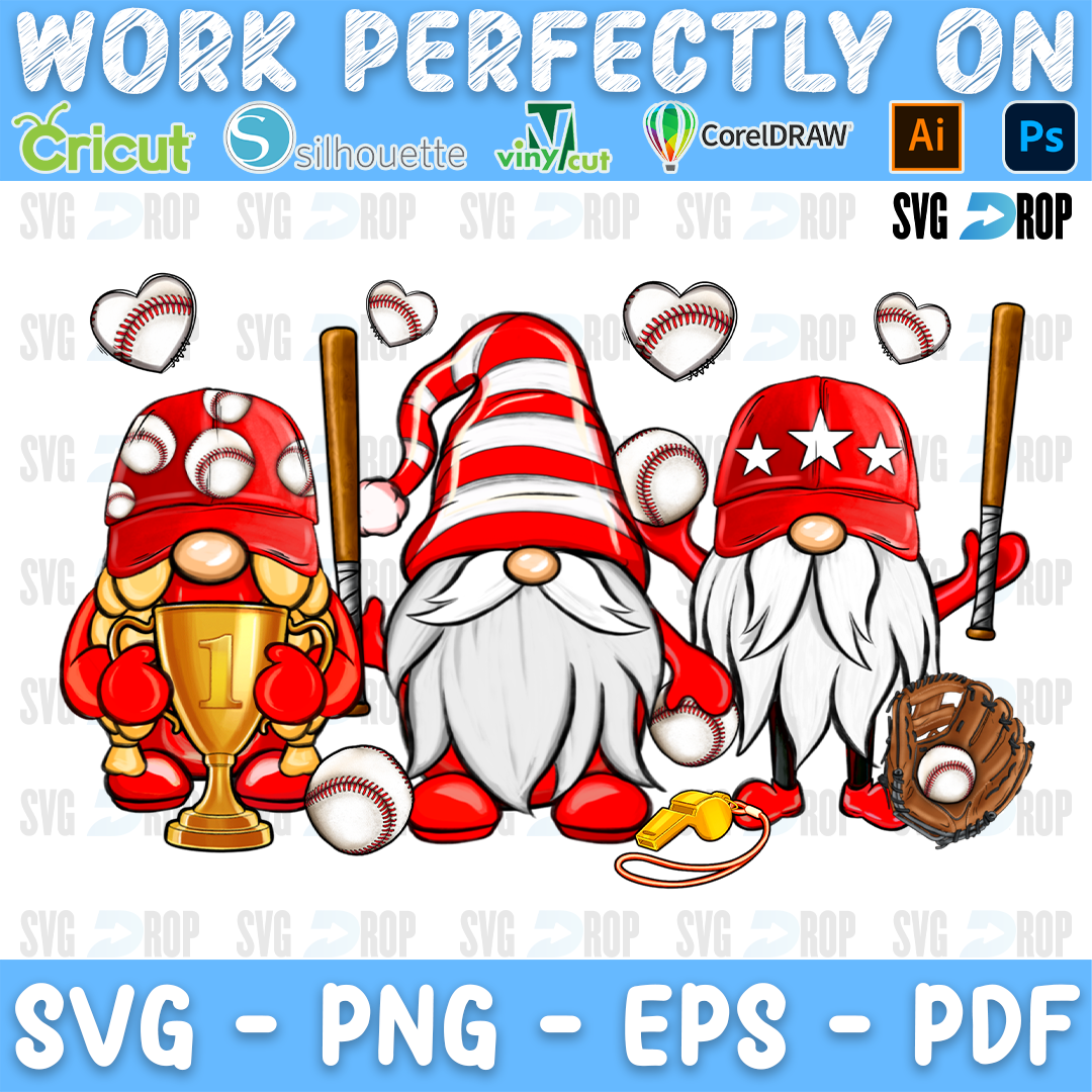Baseball Gnomes PNG