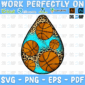Basketball Leopard Teardrop PNG