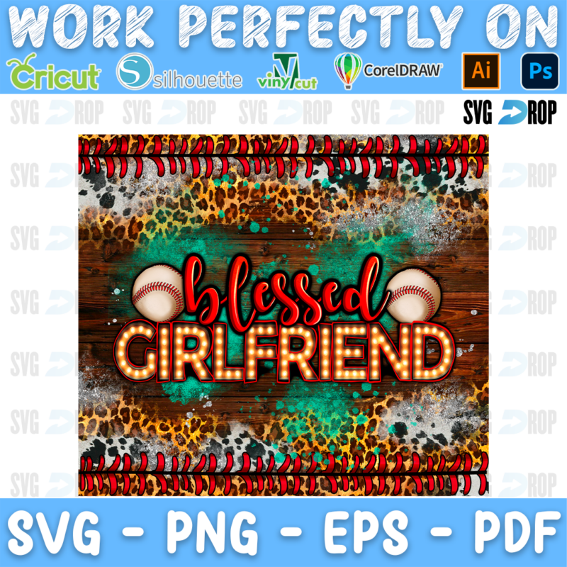 Blessed Girlfriend Baseball PNG