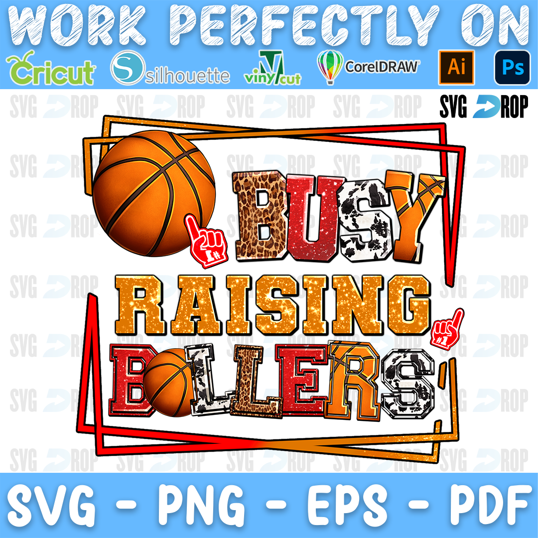 Busy Raising Ballers Basketball PNG