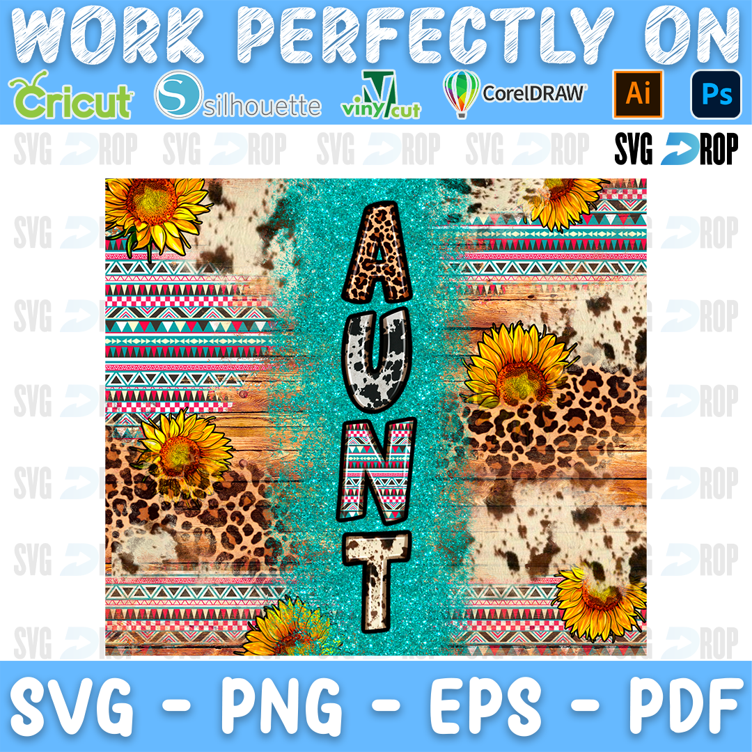 Aunt Sunflower Leopard PNG