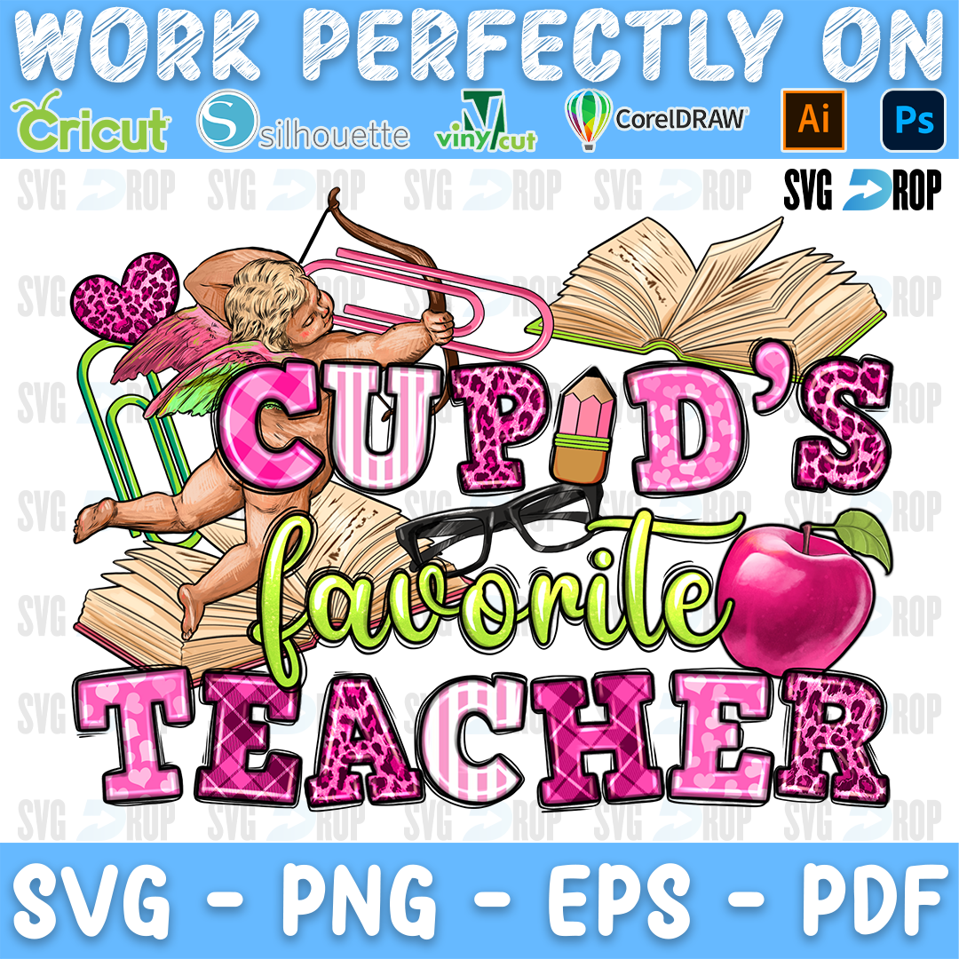Cupids Favorite Teacher PNG