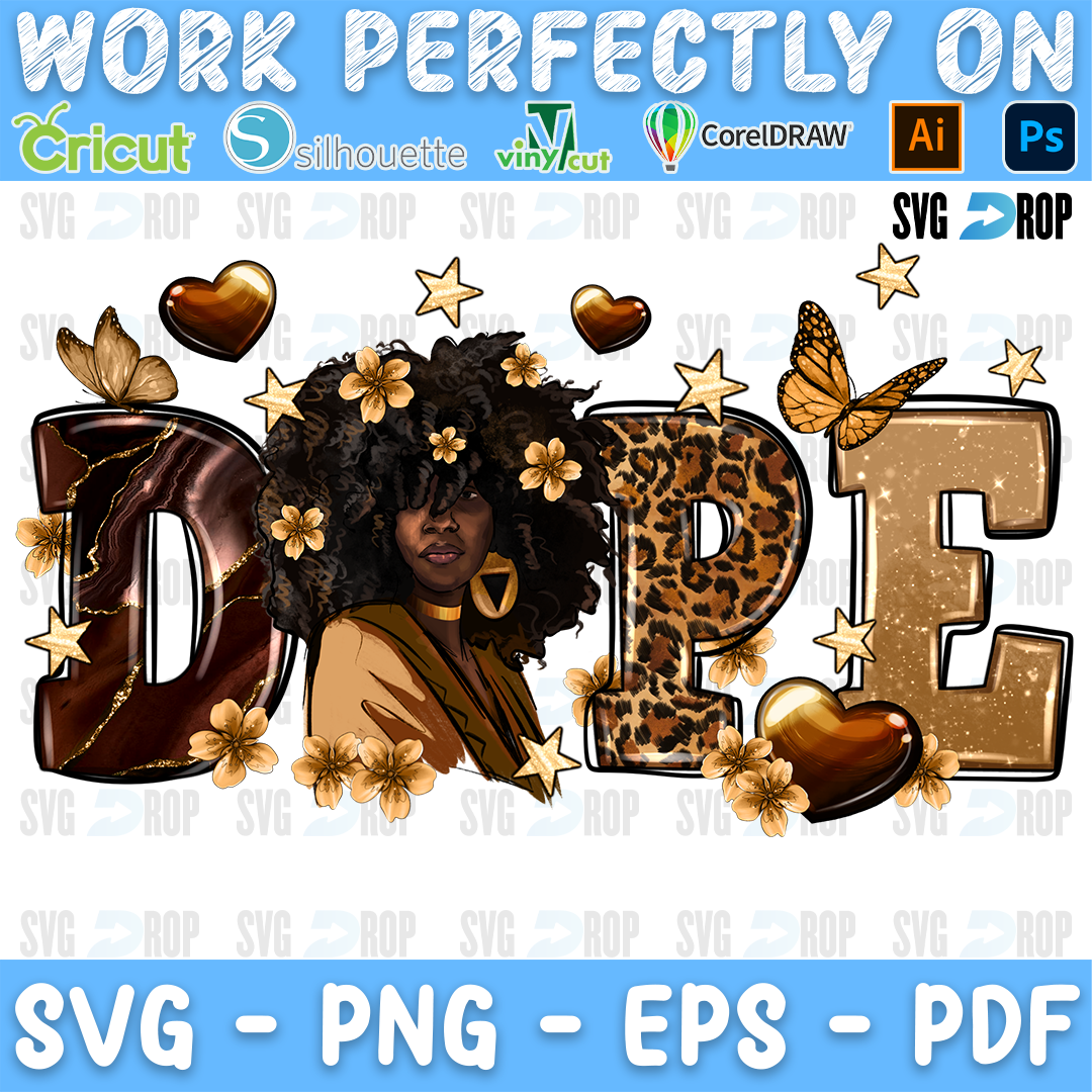 Dope Melanin PNG