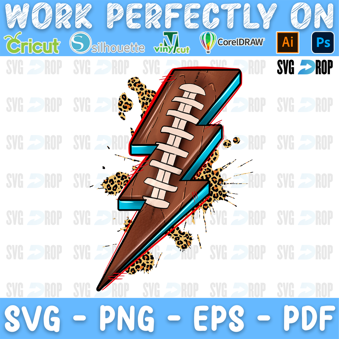 Football Lightning Bolt PNG