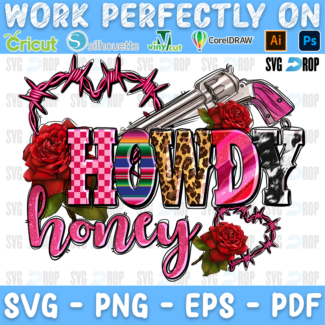 Howdy Honey Rose PNG