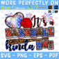 It is a Baseball Kinda Day 4th of July PNG