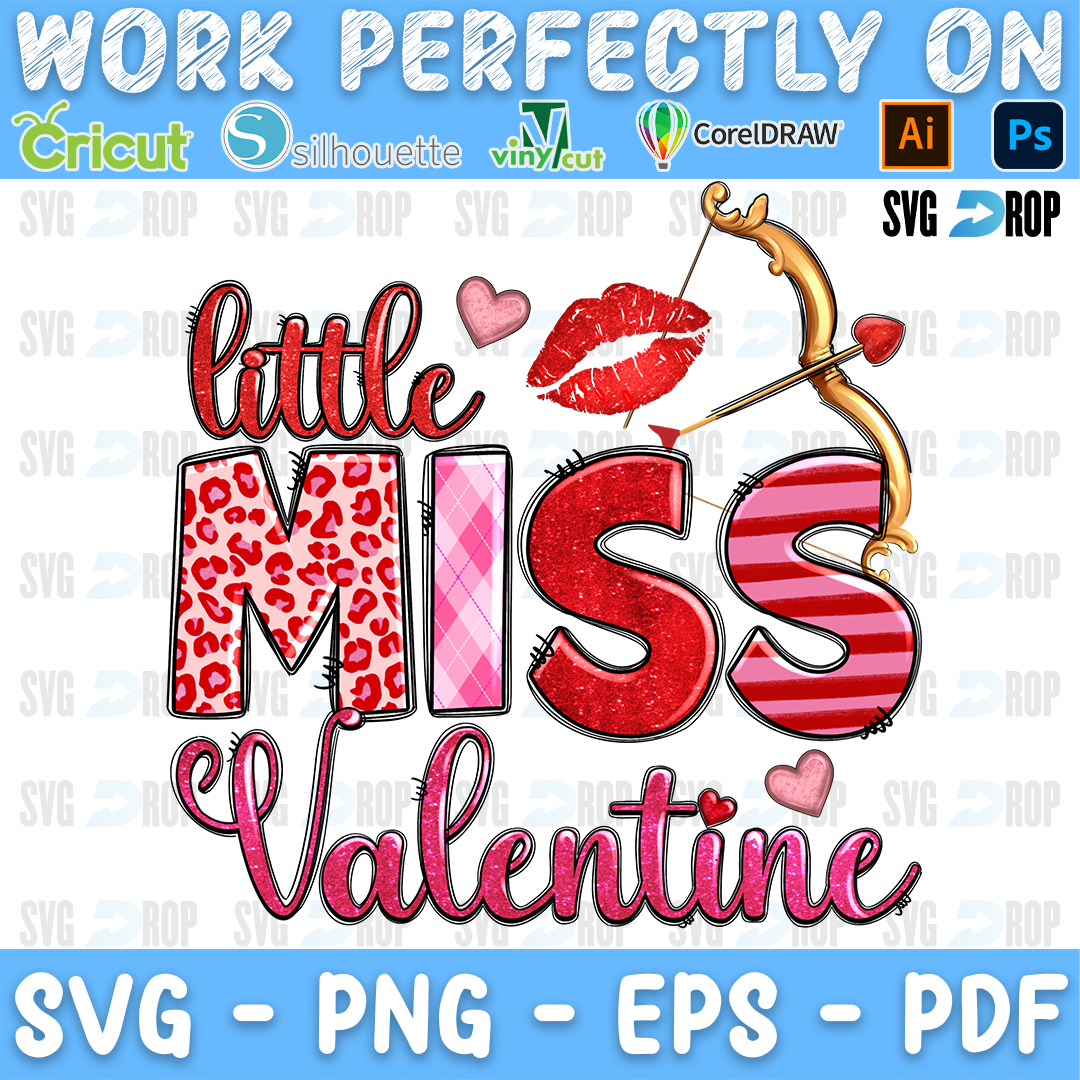 Little Miss Valentine PNG