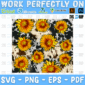 Sunflower Cowhide PNG
