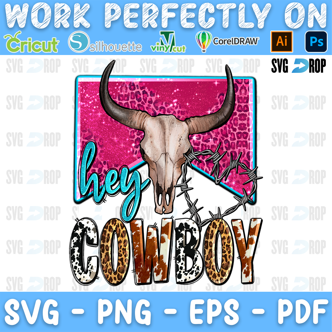 Western Hey Cowboy PNG