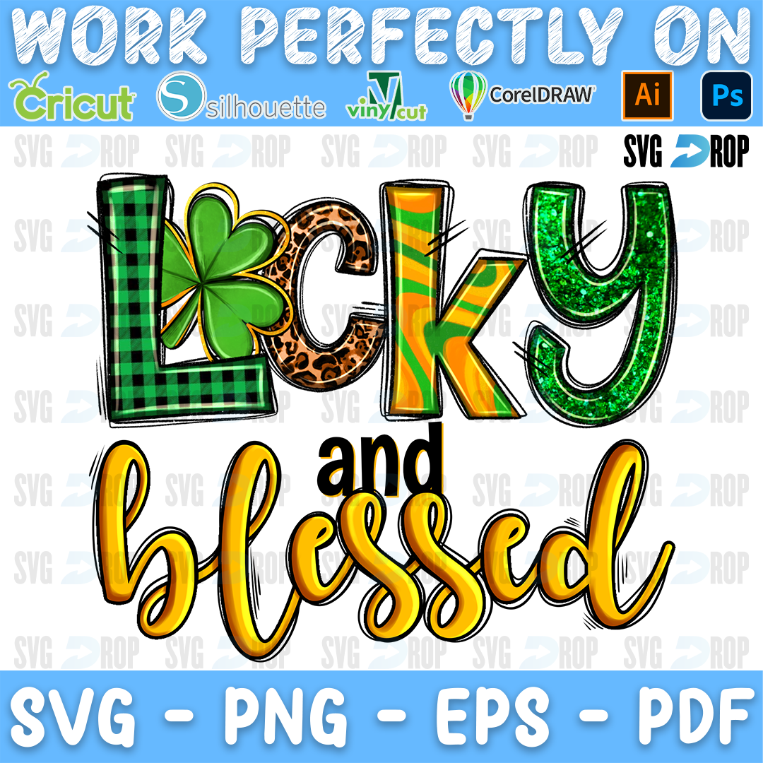 Lucky and Blessed PNG