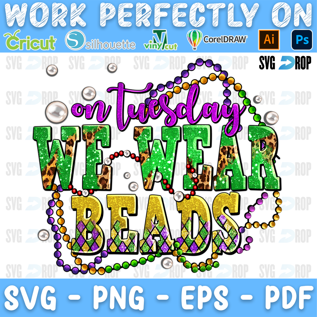 On Tuesday We Wear Beads PNG