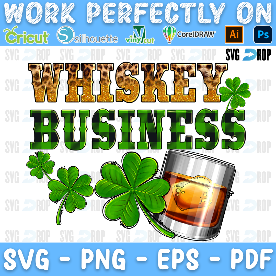 St Patricks Day Whiskey Business PNG