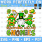 St. Patricks Day Shamrockin With My Gnomies PNG