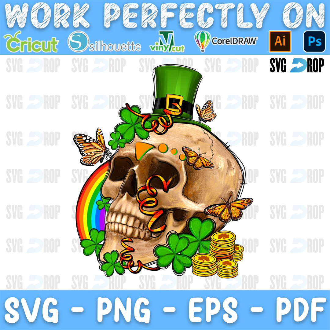 St Patrick's Skull PNG