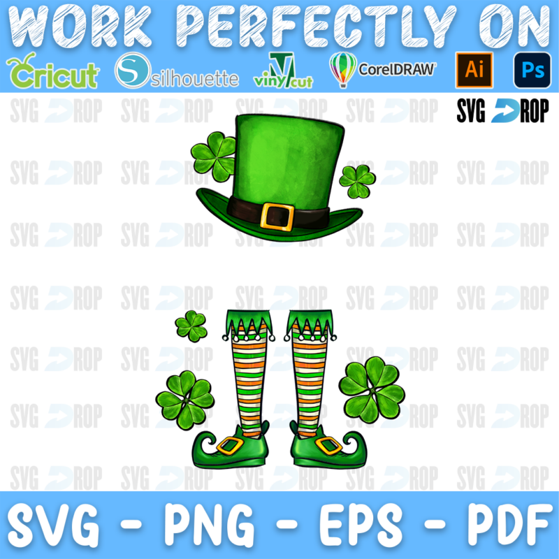 St Patrick's Custom Name Leprechaun PNG