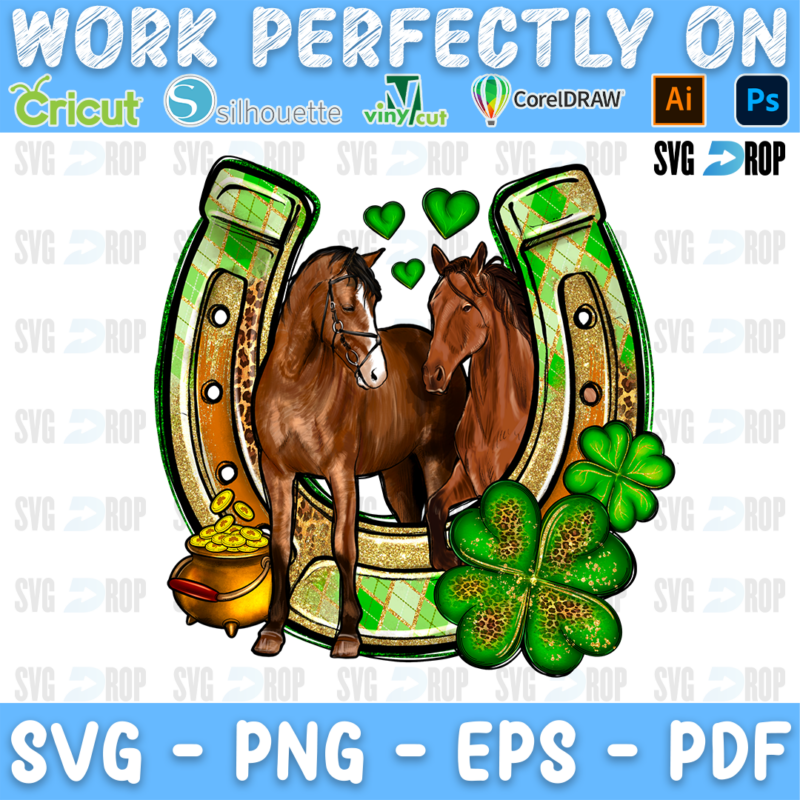 St Patricks Day Horse PNG