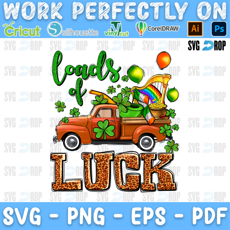 St Patricks Day Loads of Truck PNG