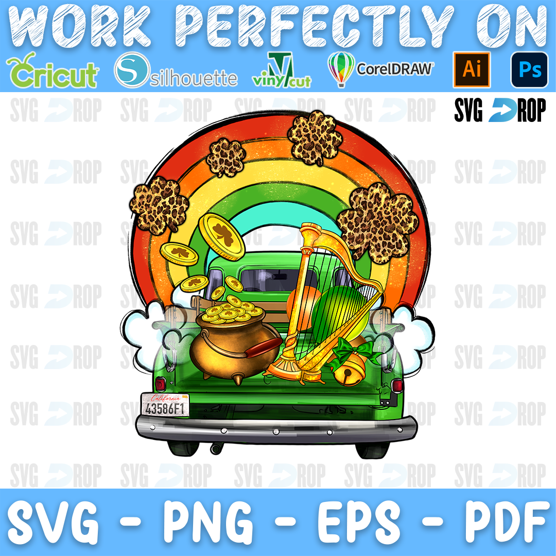 St Patricks Day Truck PNG