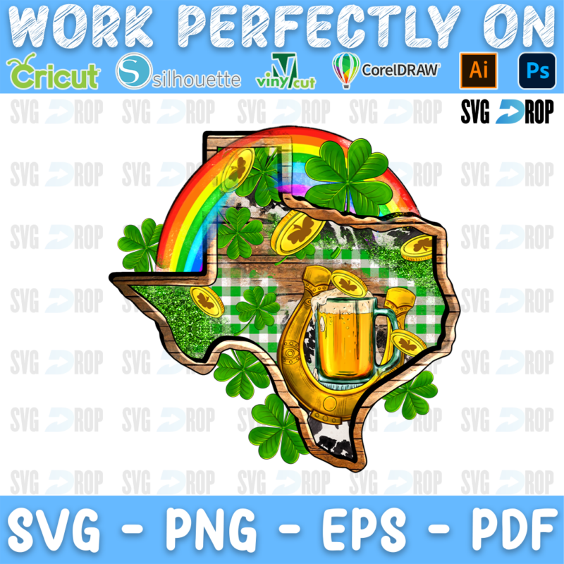 Texas St Patricks Day PNG