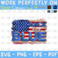 Back The Blue American Flag PNG