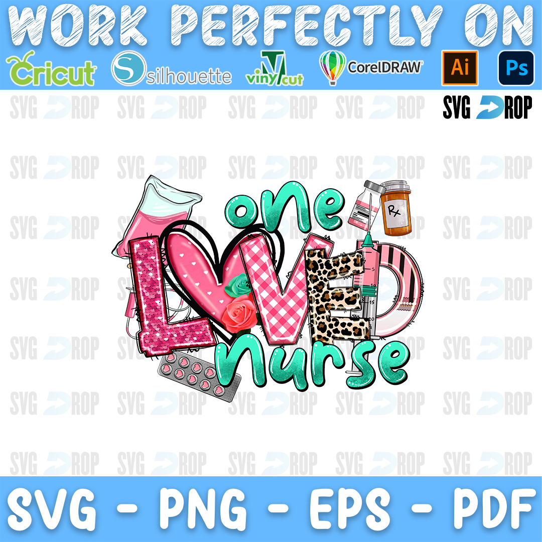One Loved Nurse Valentines Day PNG