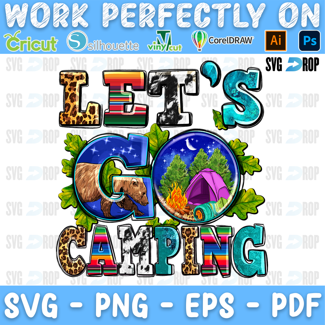 Lets Go Camping PNG