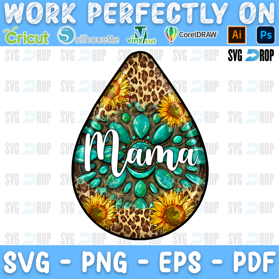 Mama Teardrop PNG