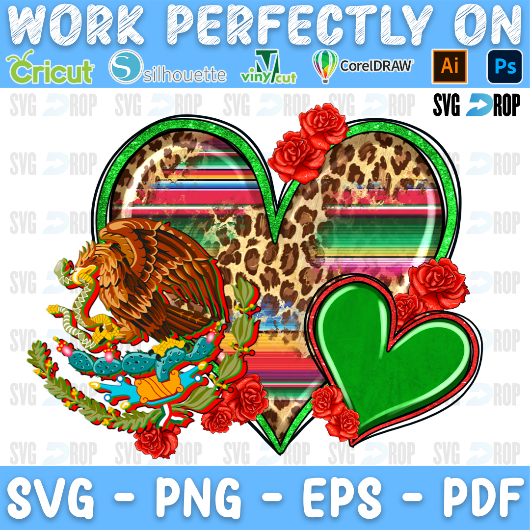 Mexico Hearts PNG