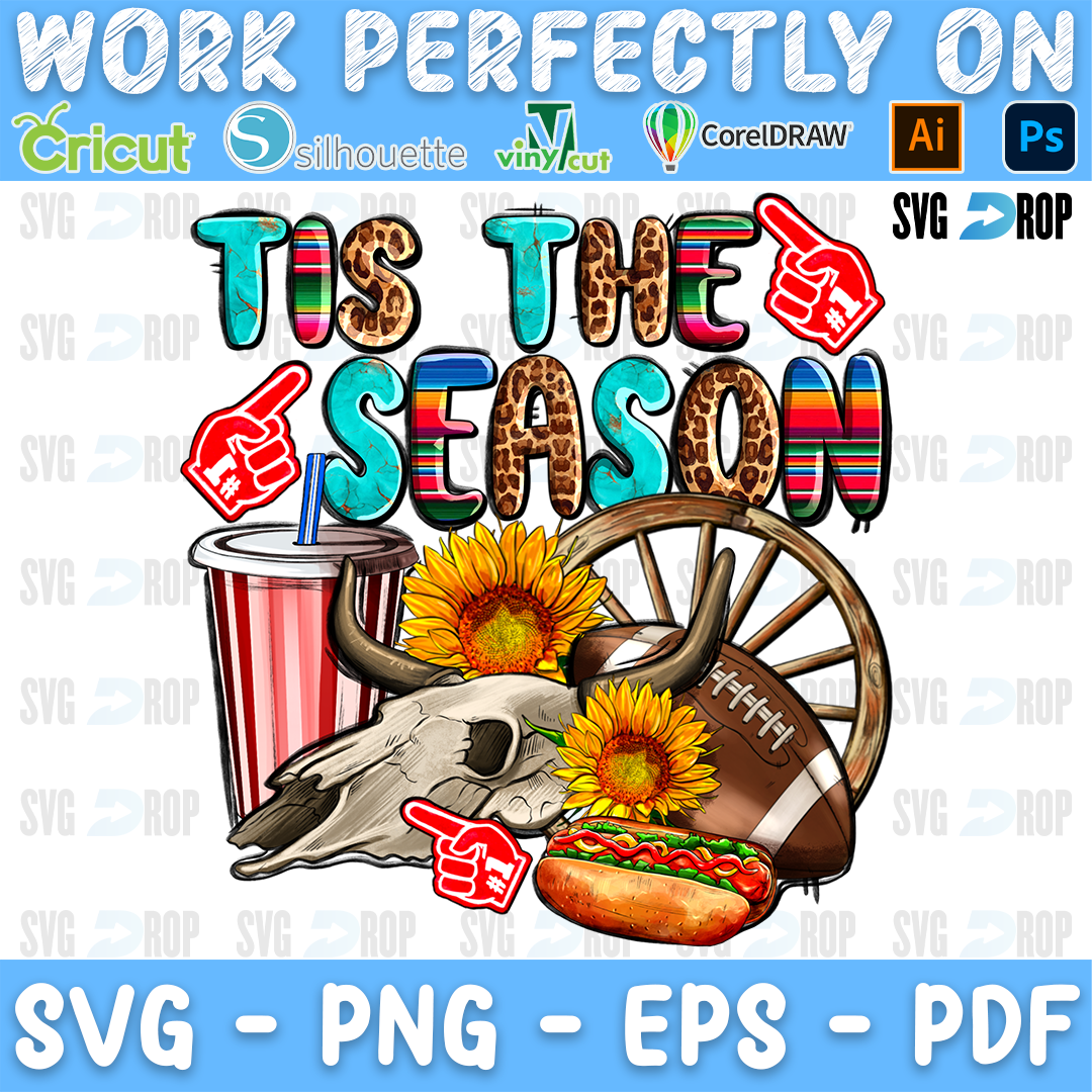 Tis The Season American Football PNG