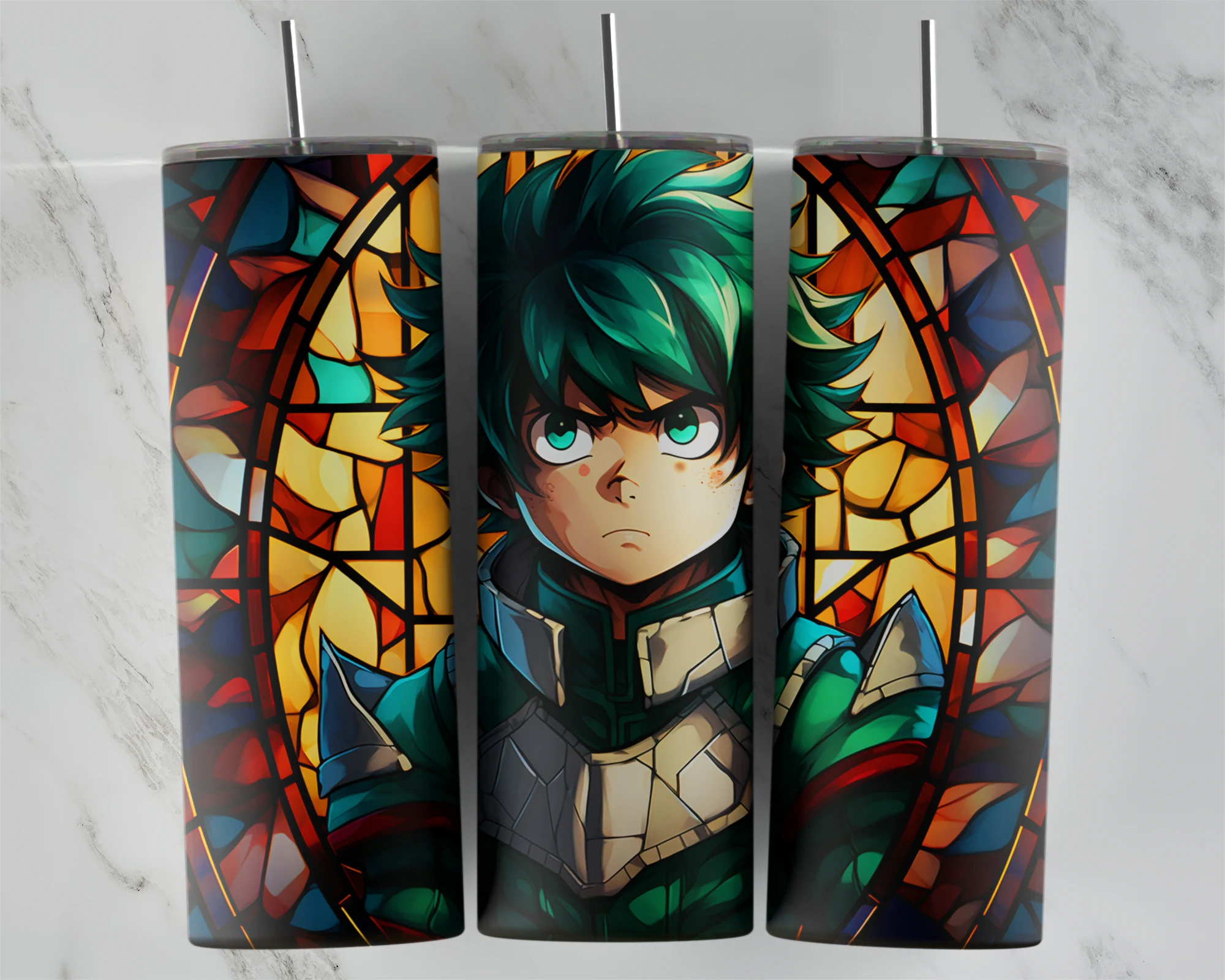 3D 3D Inflated Anime 2 20 oz tumbler sublimation wrap