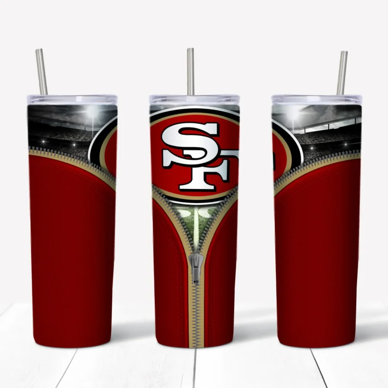 3D 49ers 20 oz tumbler sublimation wrap