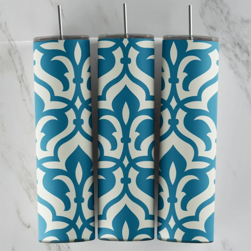 20 Oz 3D Arabesque Pattern 3 Tumbler Cup Design
