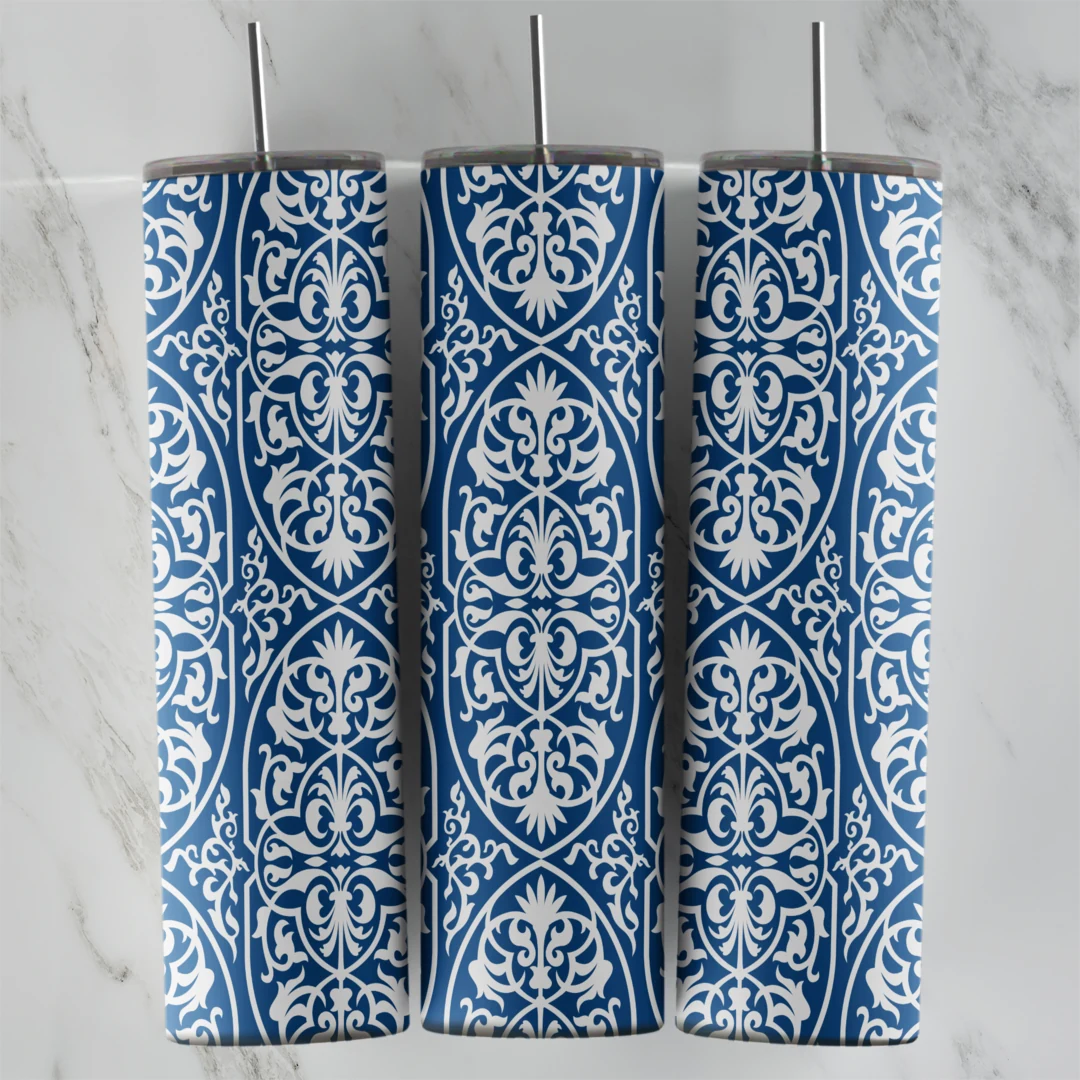 3D Arabesque Pattern 20 oz tumbler sublimation wrap