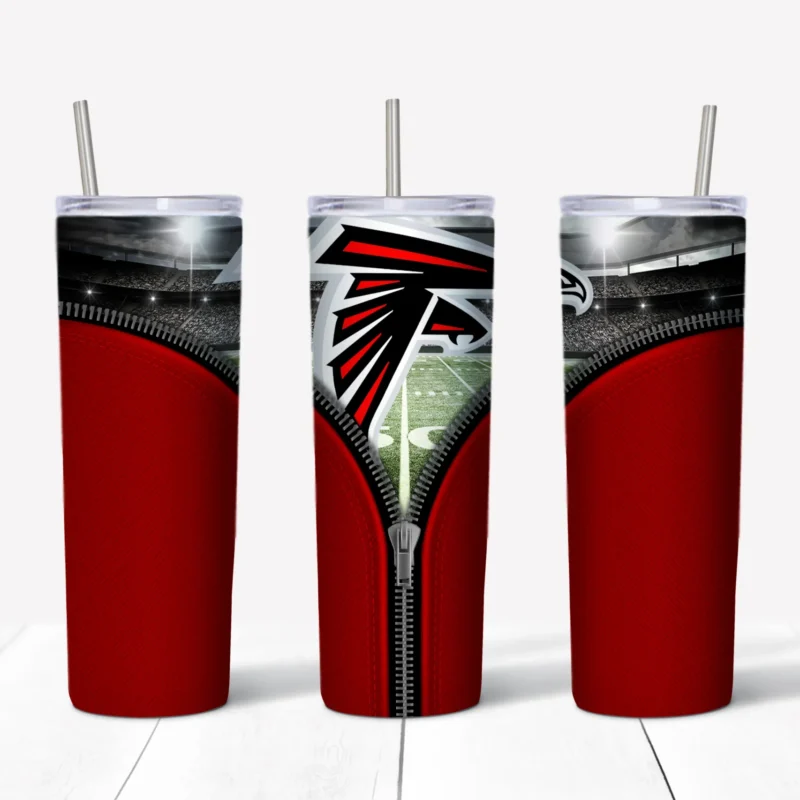3D Atlanta Falcons 20 oz tumbler sublimation wrap