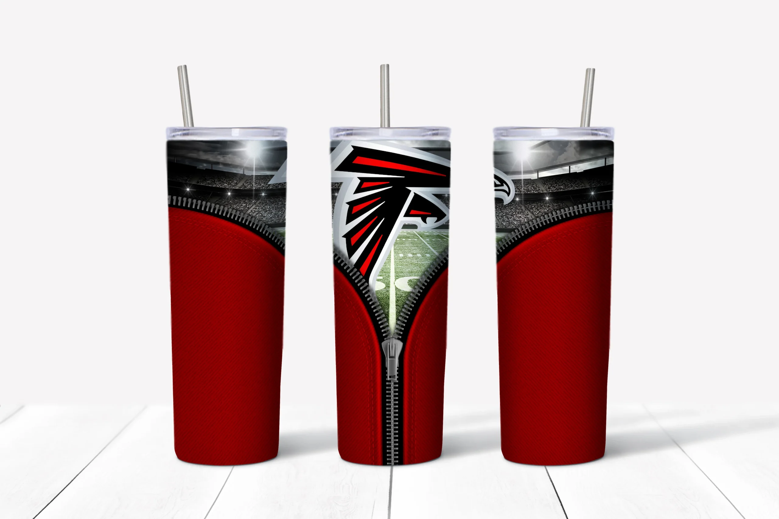 3D Atlanta Falcons 20 oz tumbler sublimation wrap