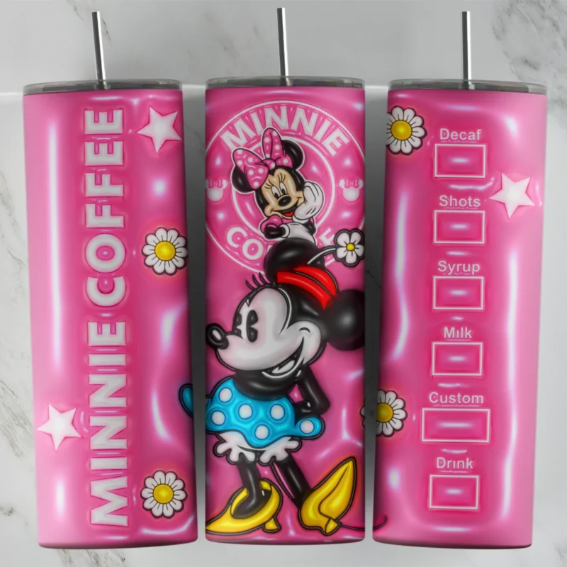 3D Inflated Starbucks 8 20 oz tumbler sublimation wrap