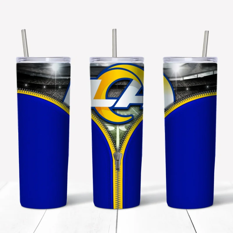 3D LA Rams 20 oz tumbler sublimation wrap