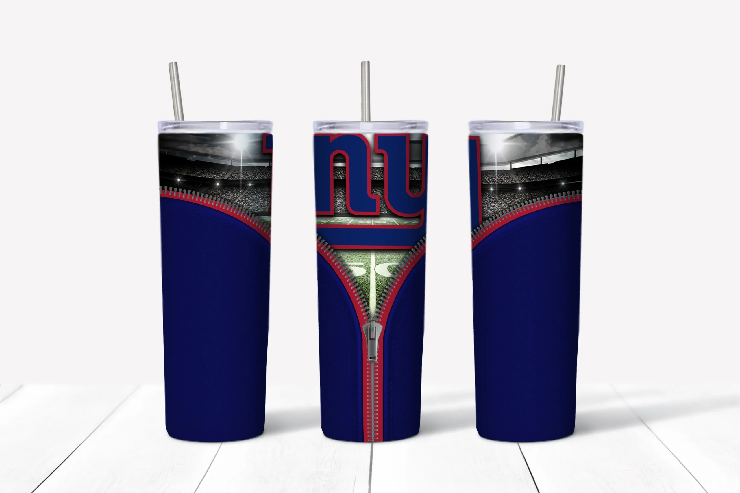 3D NY Giants 20 oz tumbler sublimation wrap
