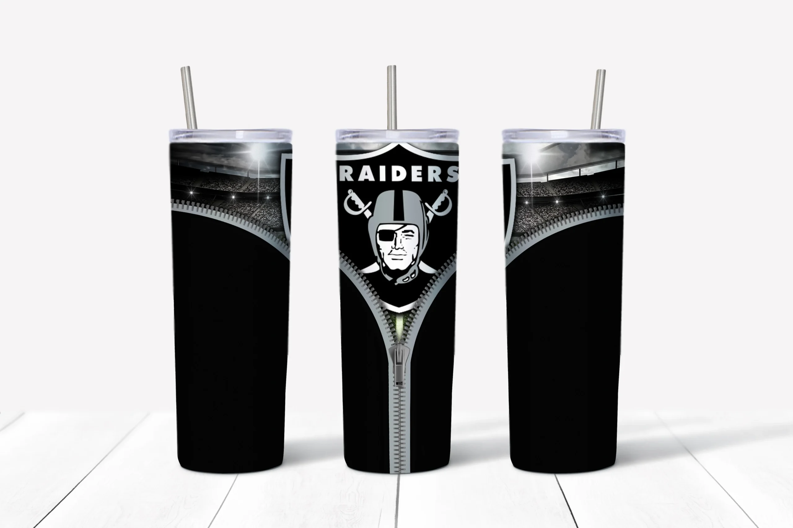 3D Raiders 20 oz tumbler sublimation wrap