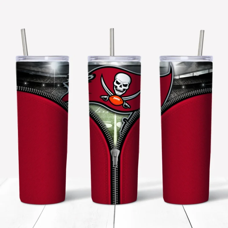 3D Tampa Bay Bucs 20 oz tumbler sublimation wrap