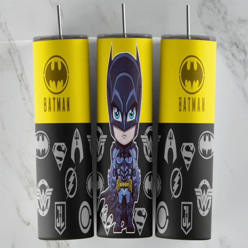 20 Oz Batman Cute Superhero Emblems Tumbler Cup Design