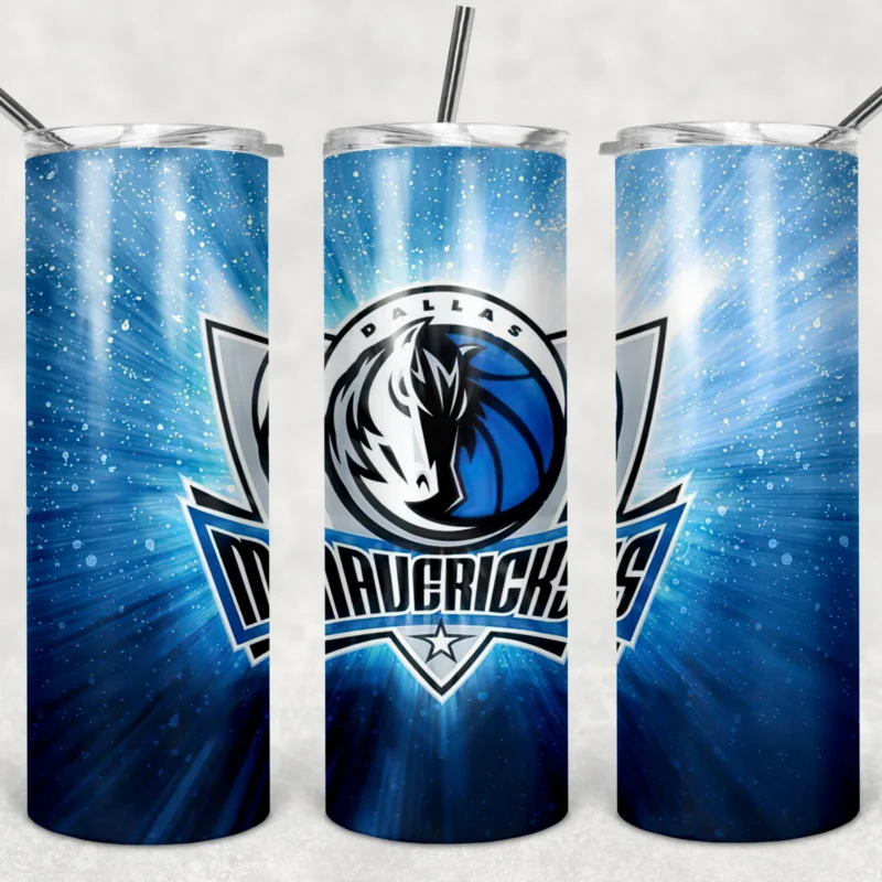 20 Oz Dallas Mavericks Tumbler Cup Design