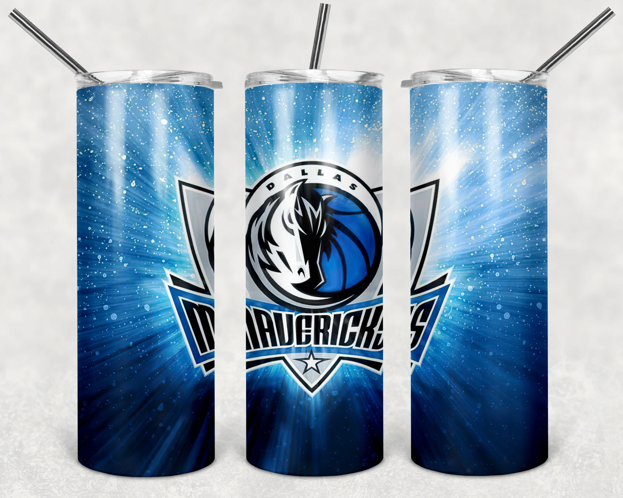 20 Oz Dallas Mavericks Tumbler Cup Design