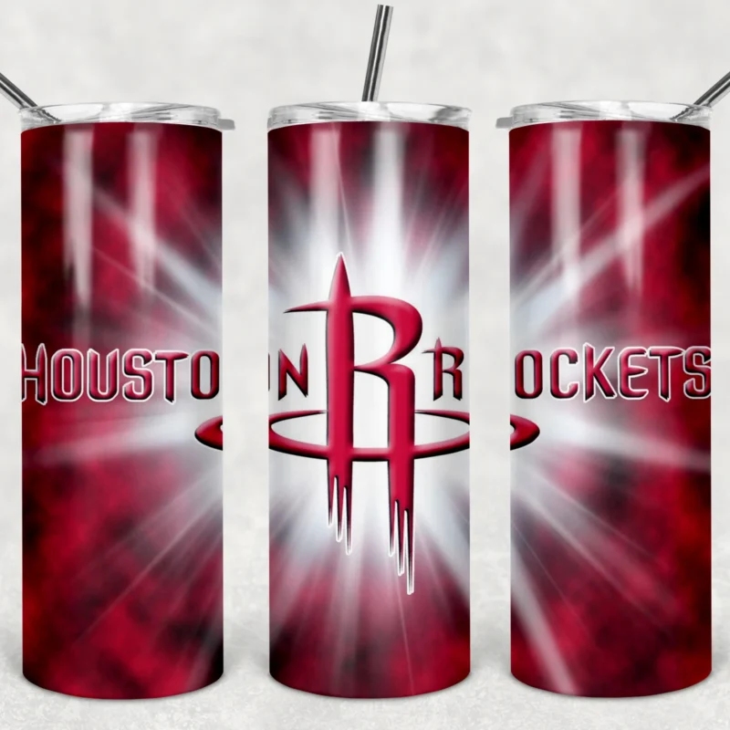 20 Oz Houston Rockets Tumbler Cup Design