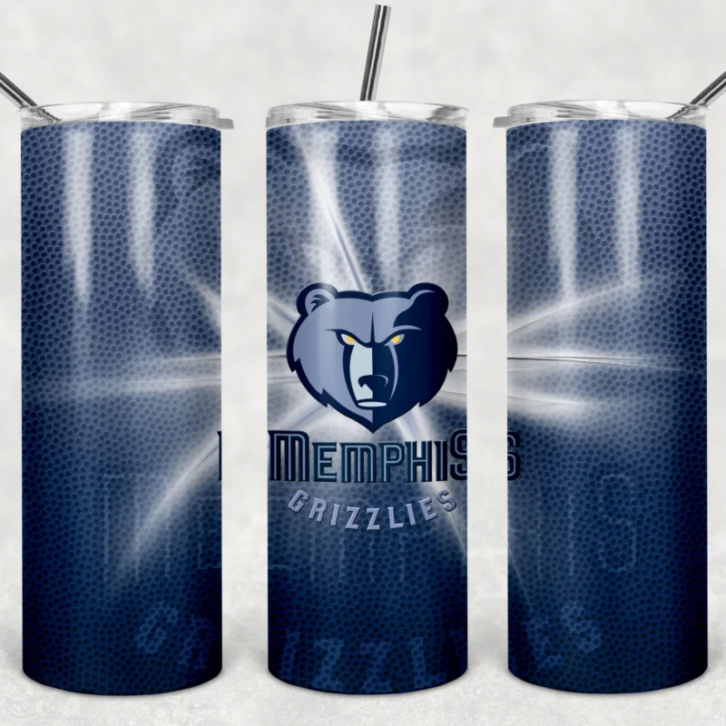Memphis Grizzlies 20 oz tumbler sublimation wrap