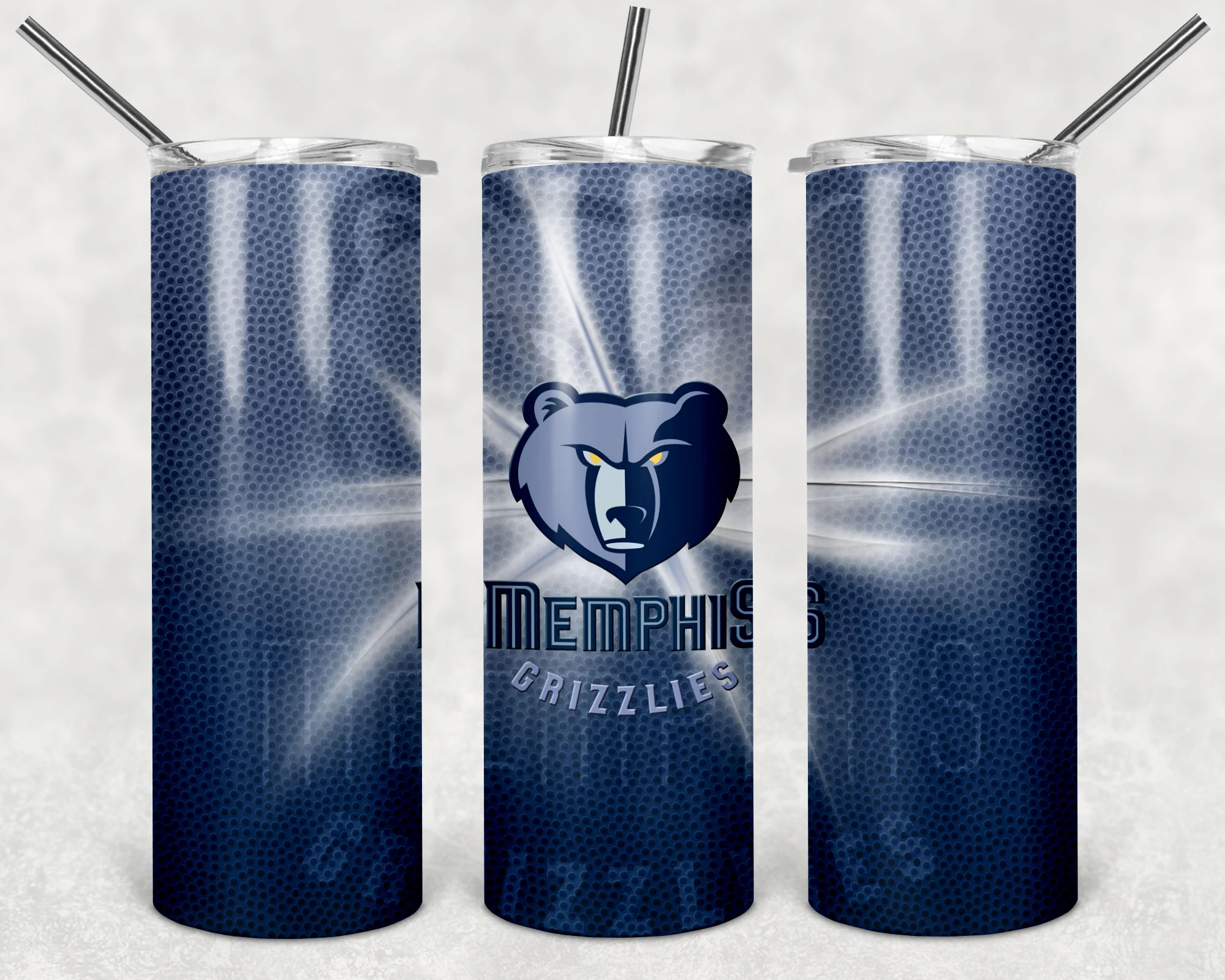 Memphis Grizzlies 20 oz tumbler sublimation wrap
