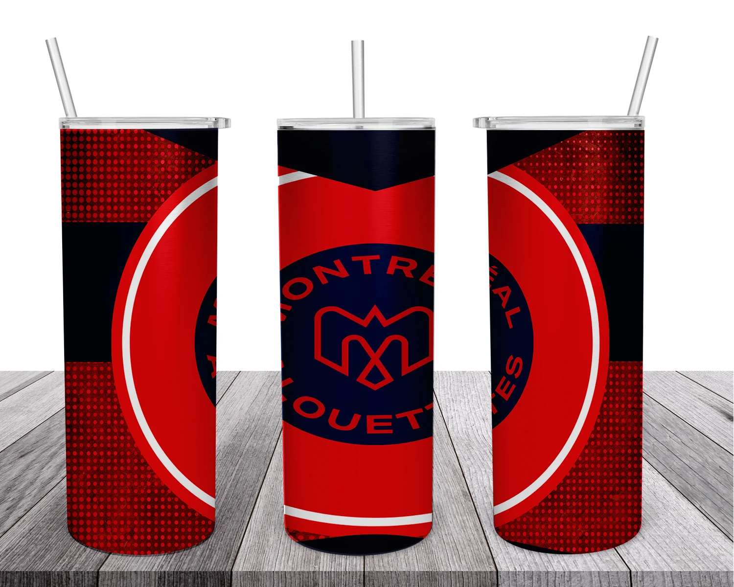 Montreal Alouettes 20 oz tumbler sublimation wrap