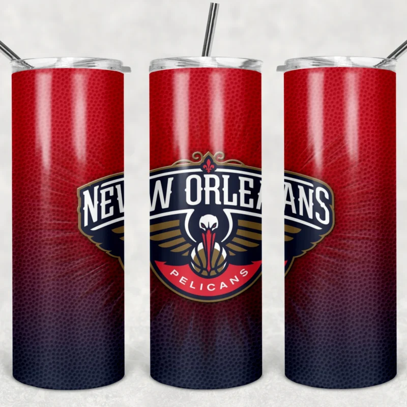 New Orleans Pelicans 20 oz tumbler sublimation wrap