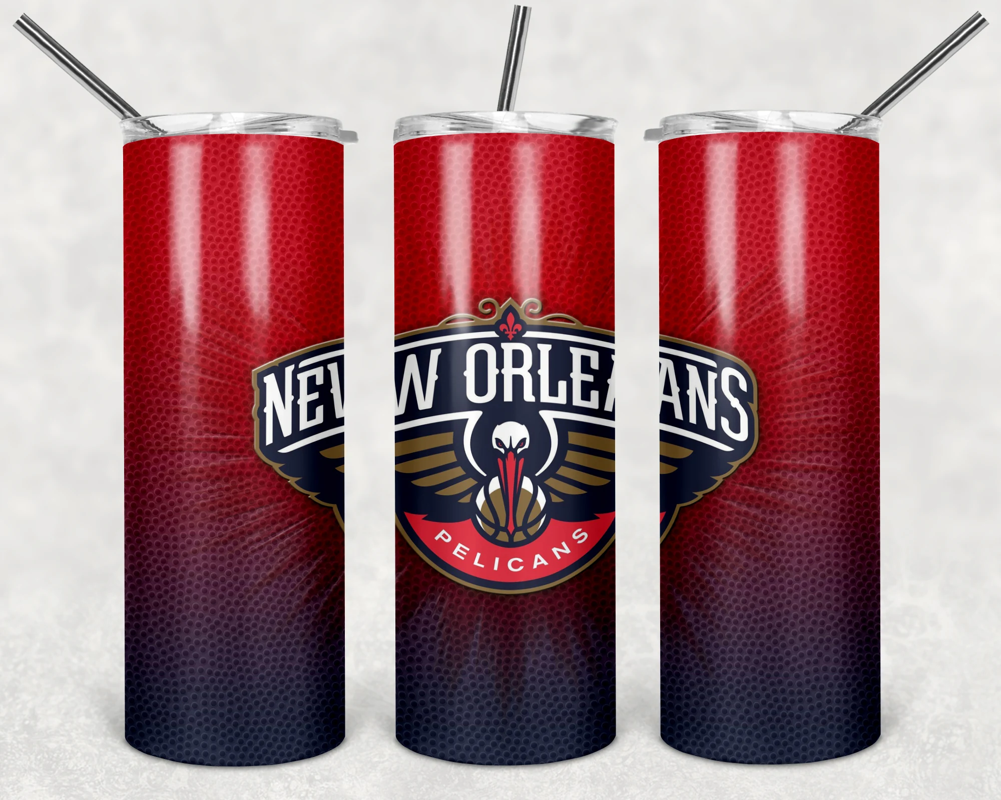 New Orleans Pelicans 20 oz tumbler sublimation wrap