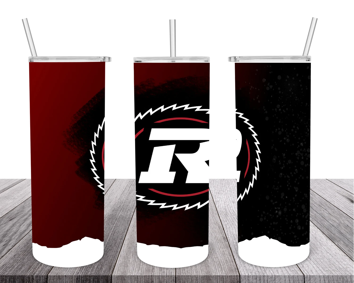 Ottawa Redblacks 20 oz tumbler sublimation wrap
